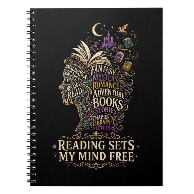 Reading sets my mind free for book lovers (Front)