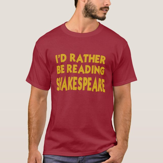 Reading Shakespeare T-Shirt (Front)