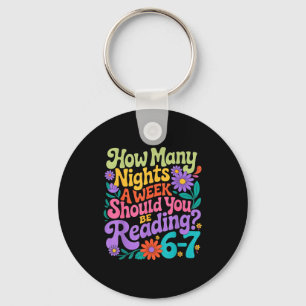 Reading Six Seven Meme Book Lover 67 Teacher 6 7 Key Ring