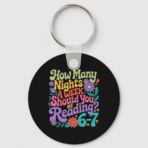 Reading Six Seven Meme Book Lover 67 Teacher 6 7 Key Ring