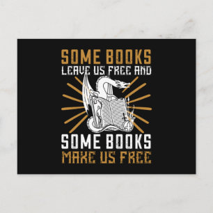 Reading - Some Books Make Us Free Postcard
