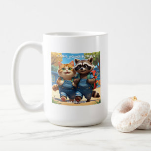 Reading, Spelling, Backpacks & Smiles V2+Text Coffee Mug