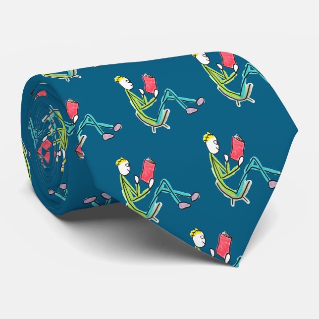 Reading Stickman Tie (Rolled)