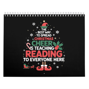 Reading Teacher Christmas Elf Xmas Cheer Calendar