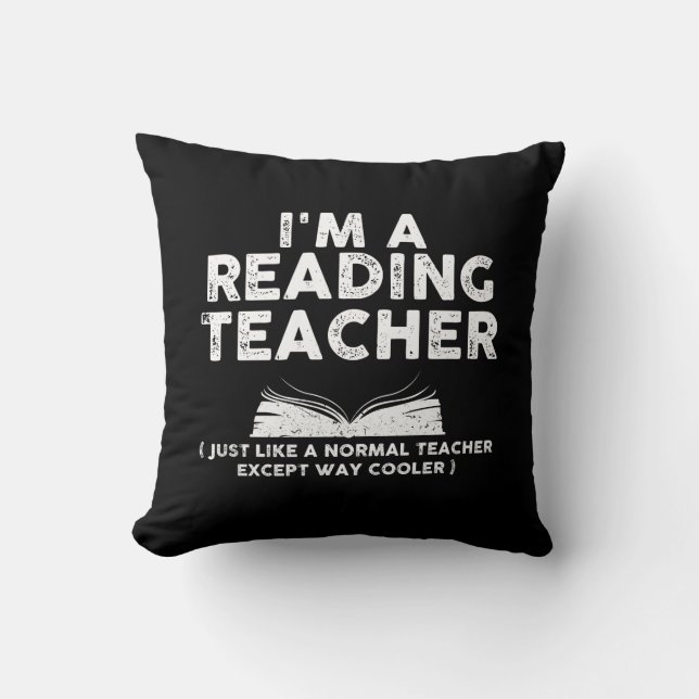 Reading Teacher - I'm A Reading Teacher Cushion (Front)