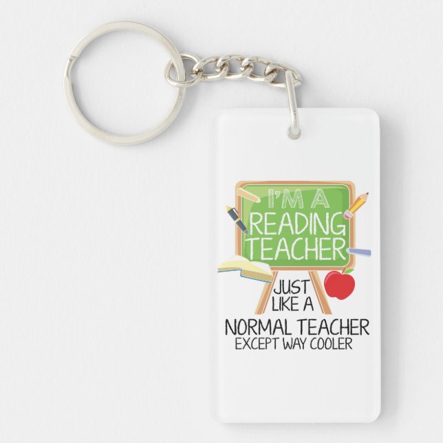 Reading Teacher  Key Ring (Front)