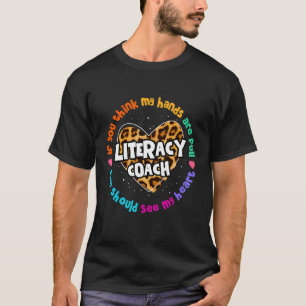 Reading Teacher Leopard Specialist Literacy Coach  T-Shirt