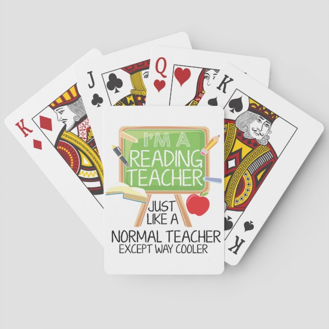 Reading Teacher Playing Cards (Back)