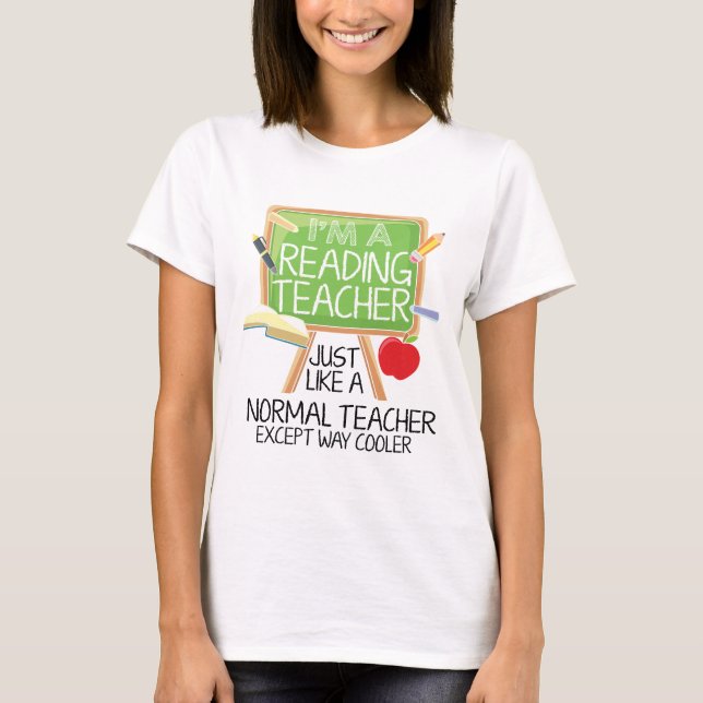 Reading Teacher  T-Shirt (Front)