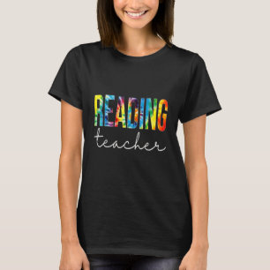 Reading Teacher Tie Dye Appreciation Day Back To S T-Shirt
