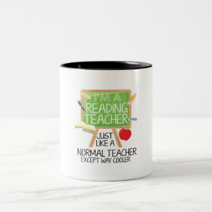 Reading Teacher  Two-Tone Coffee Mug