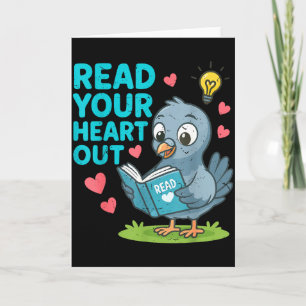 Reading Teacher Valentine Day Read Your Heart Out Card
