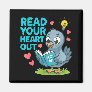 Reading Teacher Valentine Day Read Your Heart Out  Magnet