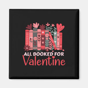 Reading Teacher Valentine's Day All Booked For Val Magnet