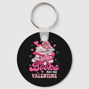 Reading Teacher Valentines Day Books Are My Valent Key Ring