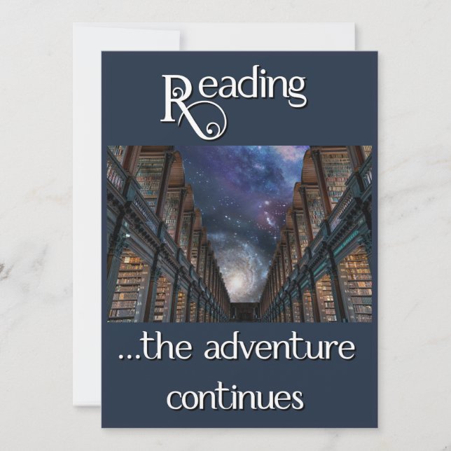 Reading, the adventure continues (Front)