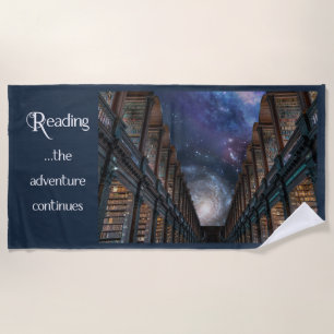 Reading …the Adventure Continues Beach Towel
