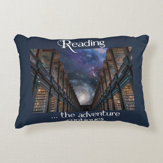 Reading … the adventure continues decorative cushi cushion (Front)
