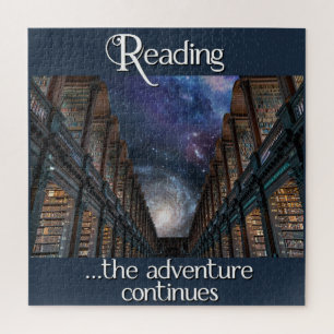 Reading, the adventure continues jigsaw puzzle