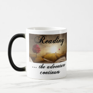 Reading, the adventure continues magic mug