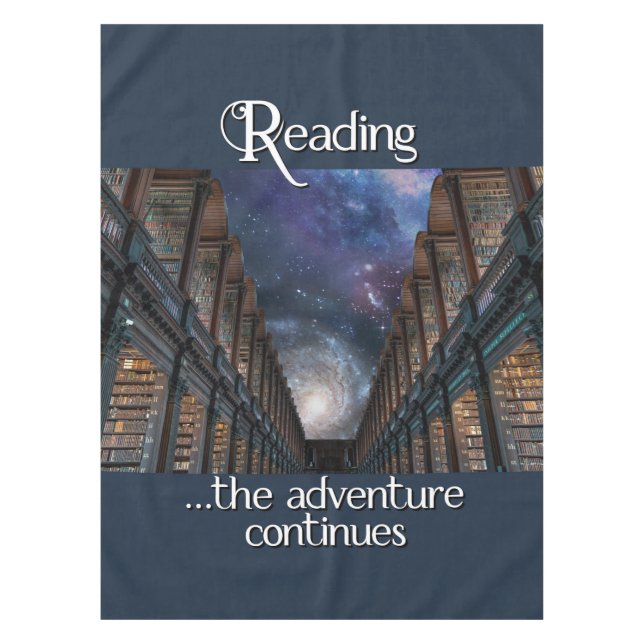 Reading …the Adventure Continues Tablecloth (Front)
