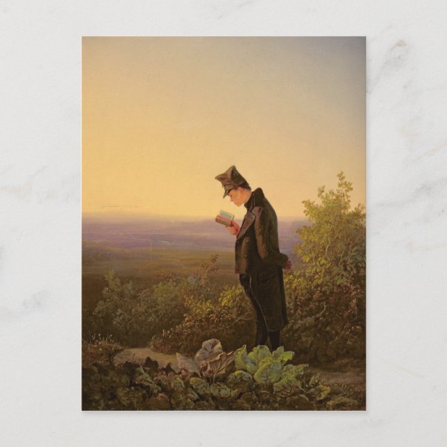 Reading the Breviary, The Evening Postcard (Front)