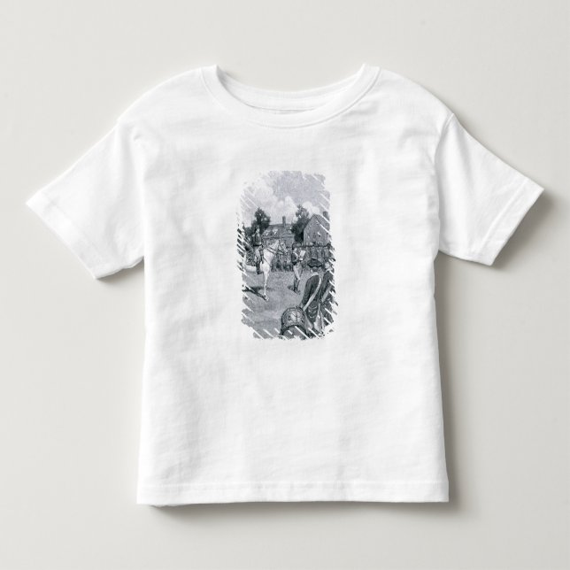 Reading the Declaration before Washington's Toddler T-Shirt (Front)