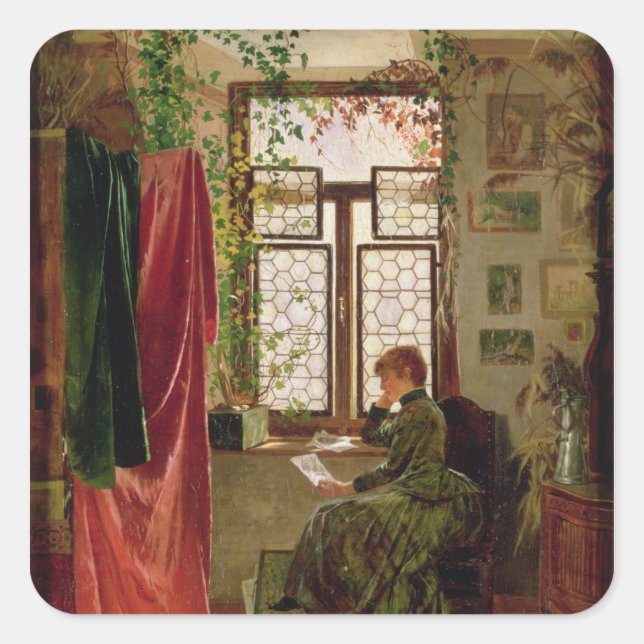 Reading the letter square sticker (Front)