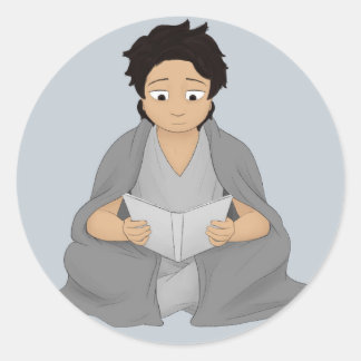 Reading: The Only Escape Classic Round Sticker