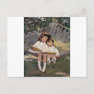 Reading To My Little Brother Postcard