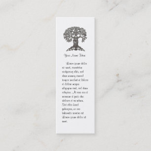 Reading Tree Mini Bookmark to Customise Mini Business Card