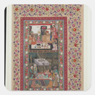 Reading Verse and a Banquet Square Sticker