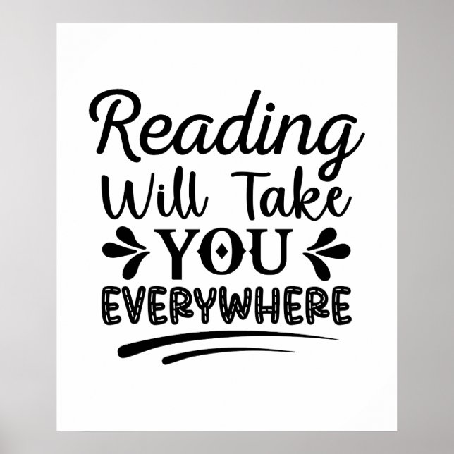 Reading will take you everywhere poster (Front)
