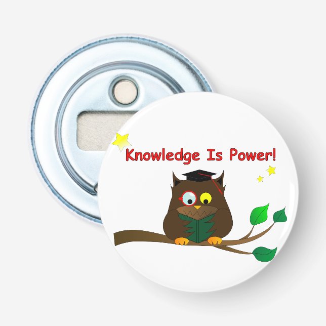 Reading Wise Owl Bottle Opener (Front)