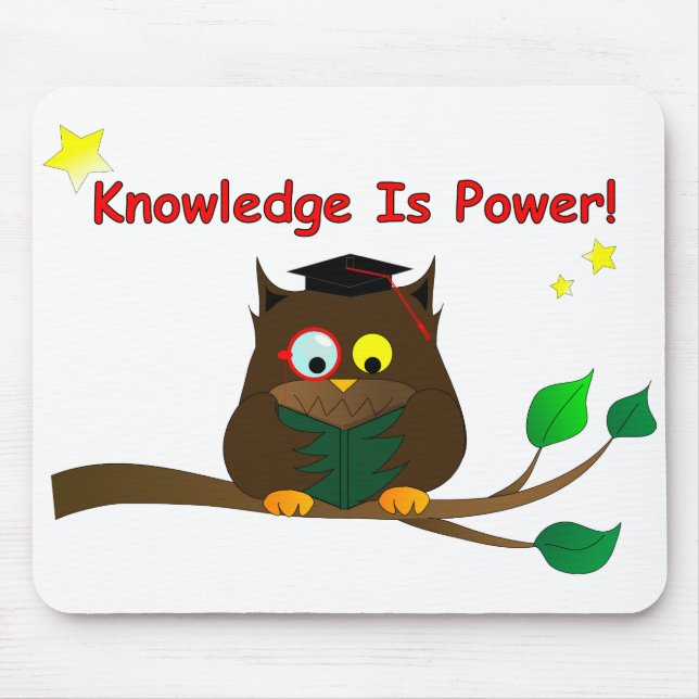 Reading Wise Owl Mouse Pad (Front)