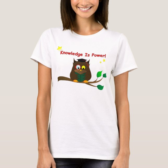 Reading Wise Owl T-Shirt (Front)