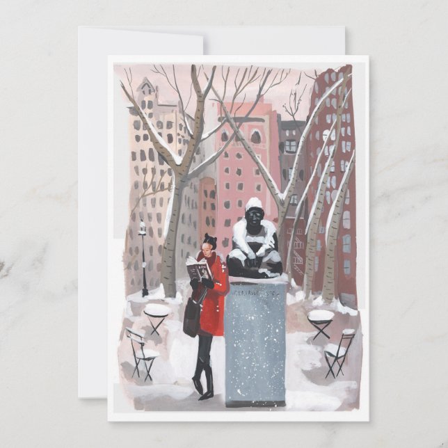 Reading with Gertrude | Bryant Park, NYC Invitation (Front)