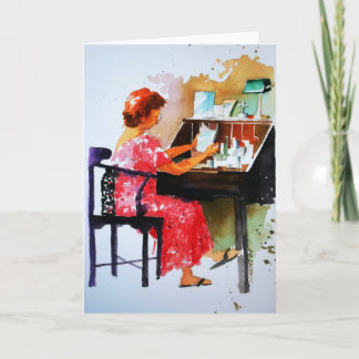 Reading Your Love Letters Greeting Card