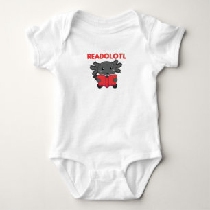 Readolotl An Axolotl That Reads Many Books Baby Bodysuit