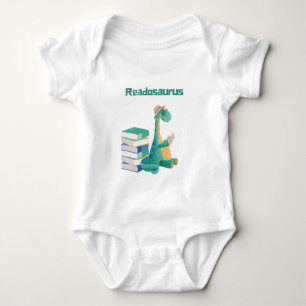 readosaurus dinosaur reading book  T-Shirt Baby Bodysuit