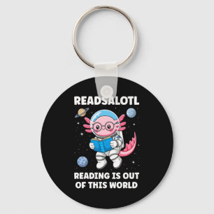 Readsalotl reading is out of this world long sleev key ring