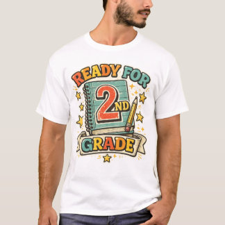 Ready for 2nd Grade Vintage Back to School design T-Shirt