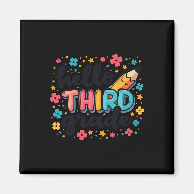 Ready For 3rd Grade Back To School Clothing  Magnet (Front)