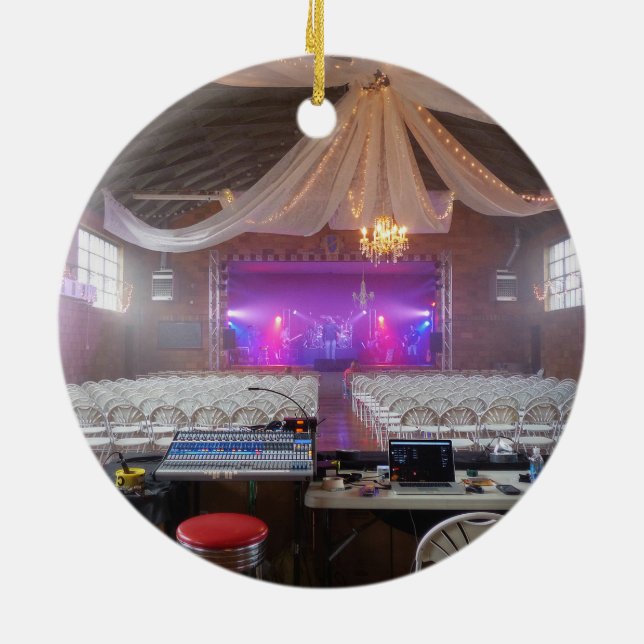 Ready for a Concert Ceramic Ornament (Back)