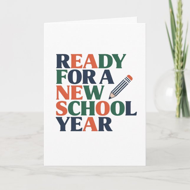 Ready for a New School Year Card (Front)