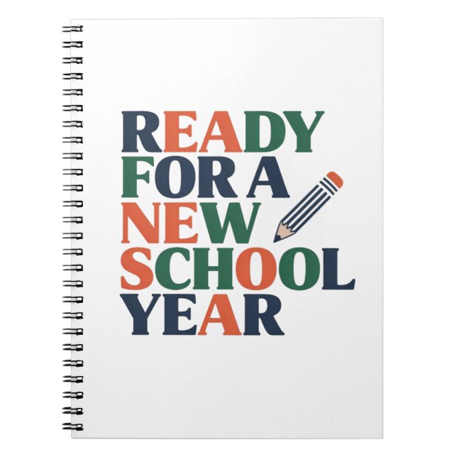 Ready for a New School Year Notebook (Front)