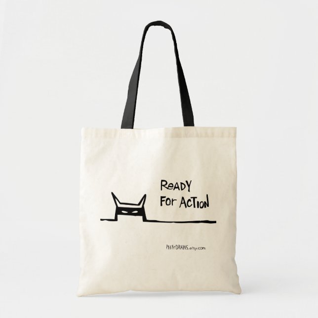 Ready for Action Tote Bag (Front)