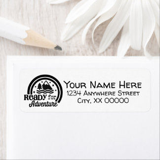 Ready for Adventure Return Address Label