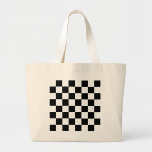 Ready for Chess or Checkers Anytime Large Tote Bag