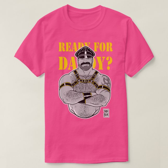 READY FOR DADDY YELLOW DETAILS T-Shirt (Design Front)